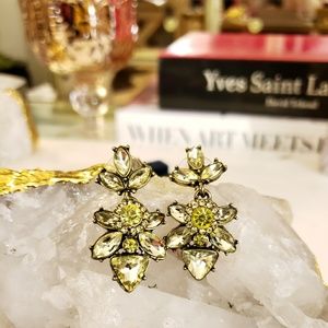 J.Crew Peridot Crystal Earrings